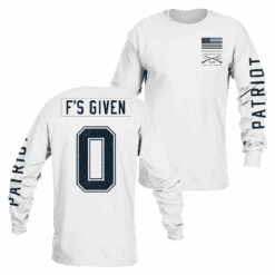 Zero F's Given Long Sleeve - White