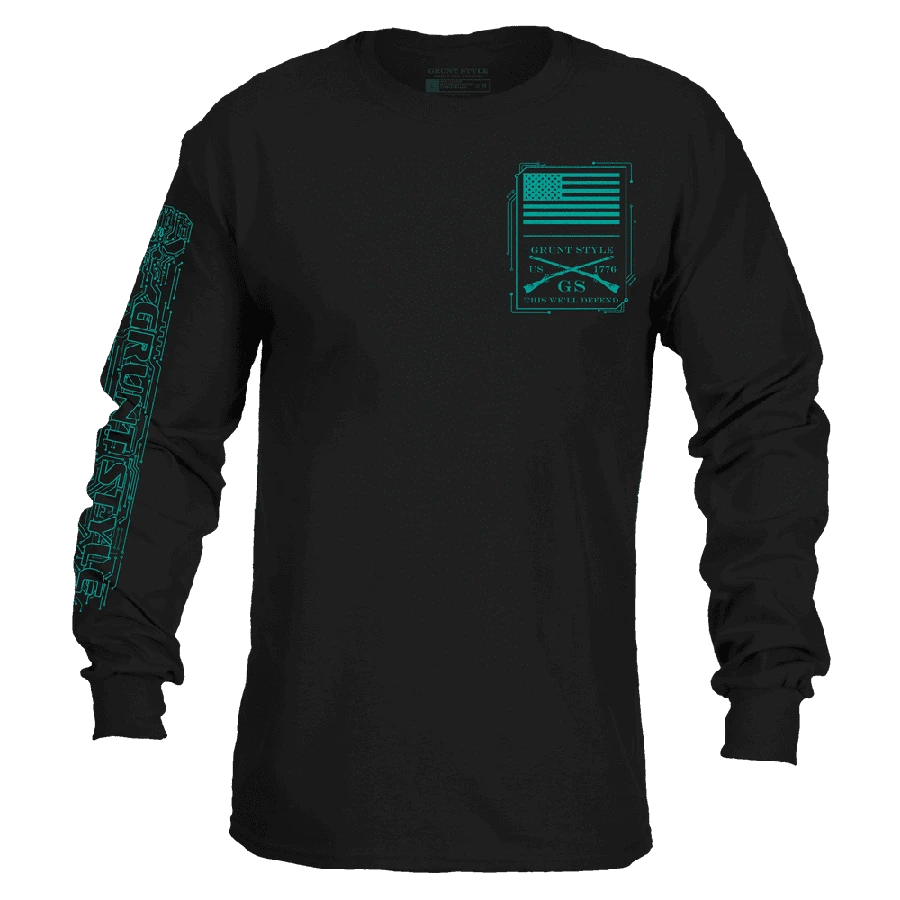 Circuit Skull Long Sleeve - Black