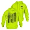 Red Blood Blue Collar™Hoodie - Safety Green