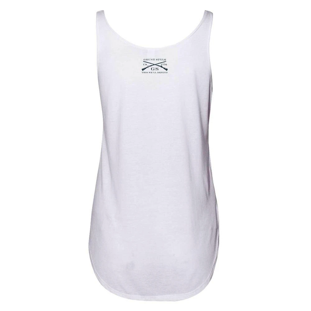 Women's Murica Brewing Flowy Tank - White - Image 4