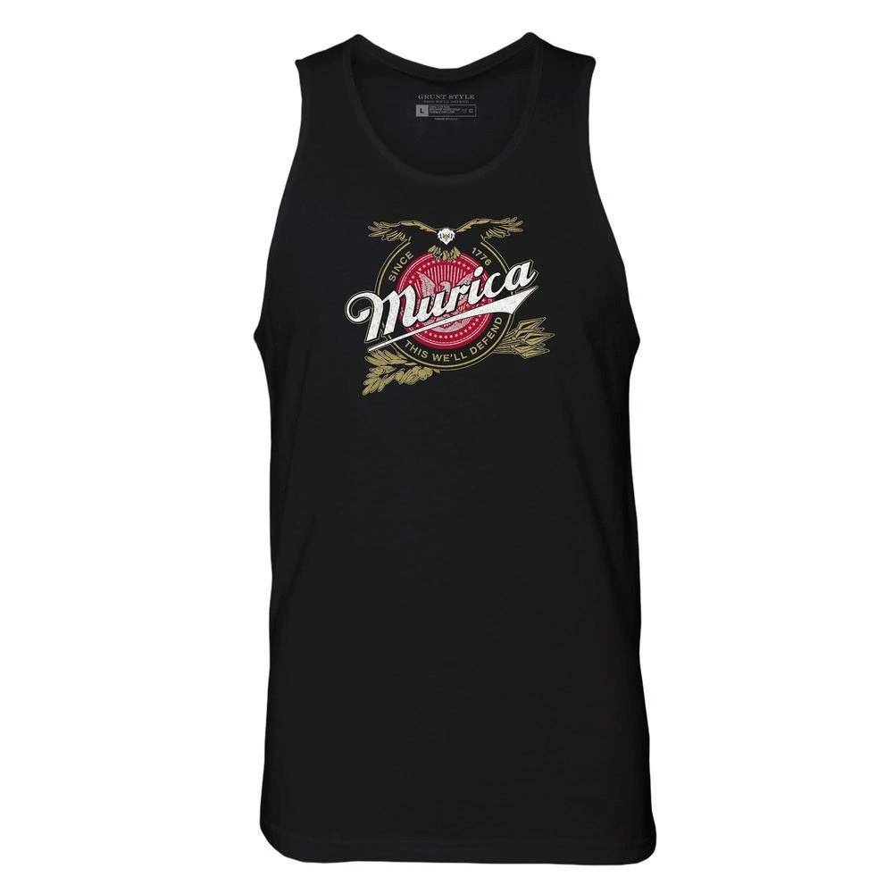 Men's Murica Brewing Tank - Black