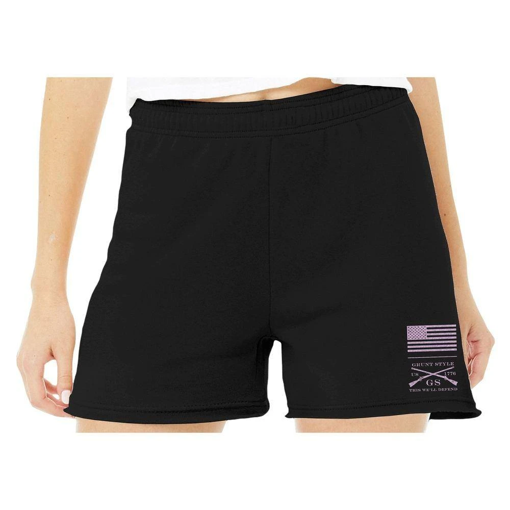 Women's R&R Fleece Shorts - Black - Image 5