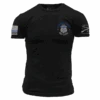 Blue Line Support Those Who Serve T-Shirt - Black