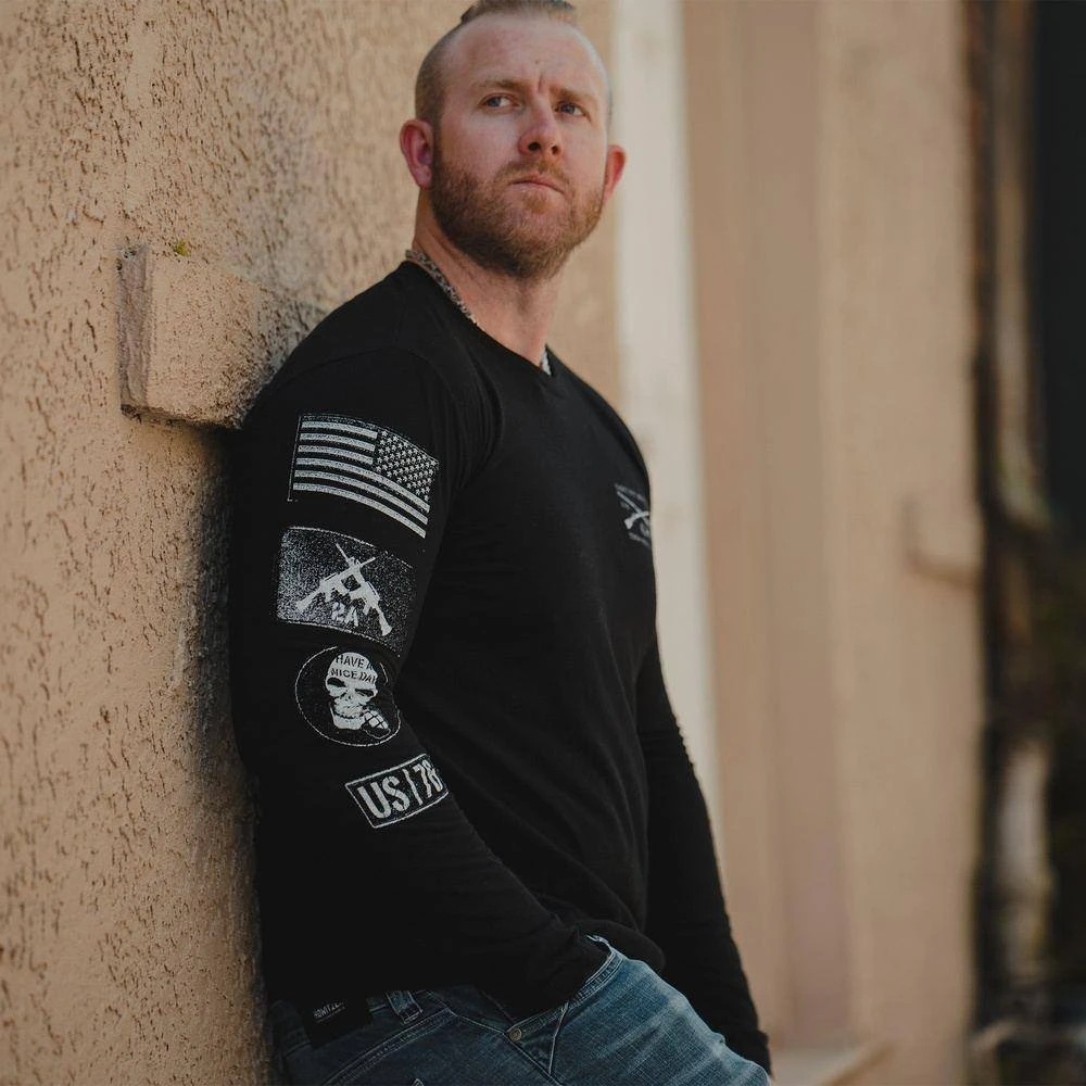 Patch Long Sleeve - Black - Image 3