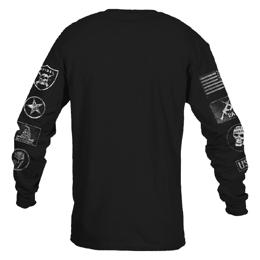 Patch Long Sleeve - Black - Image 7