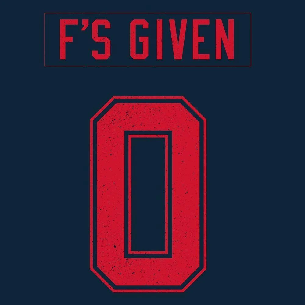 Zero F's Given Long Sleeve - Midnight Navy - Image 9