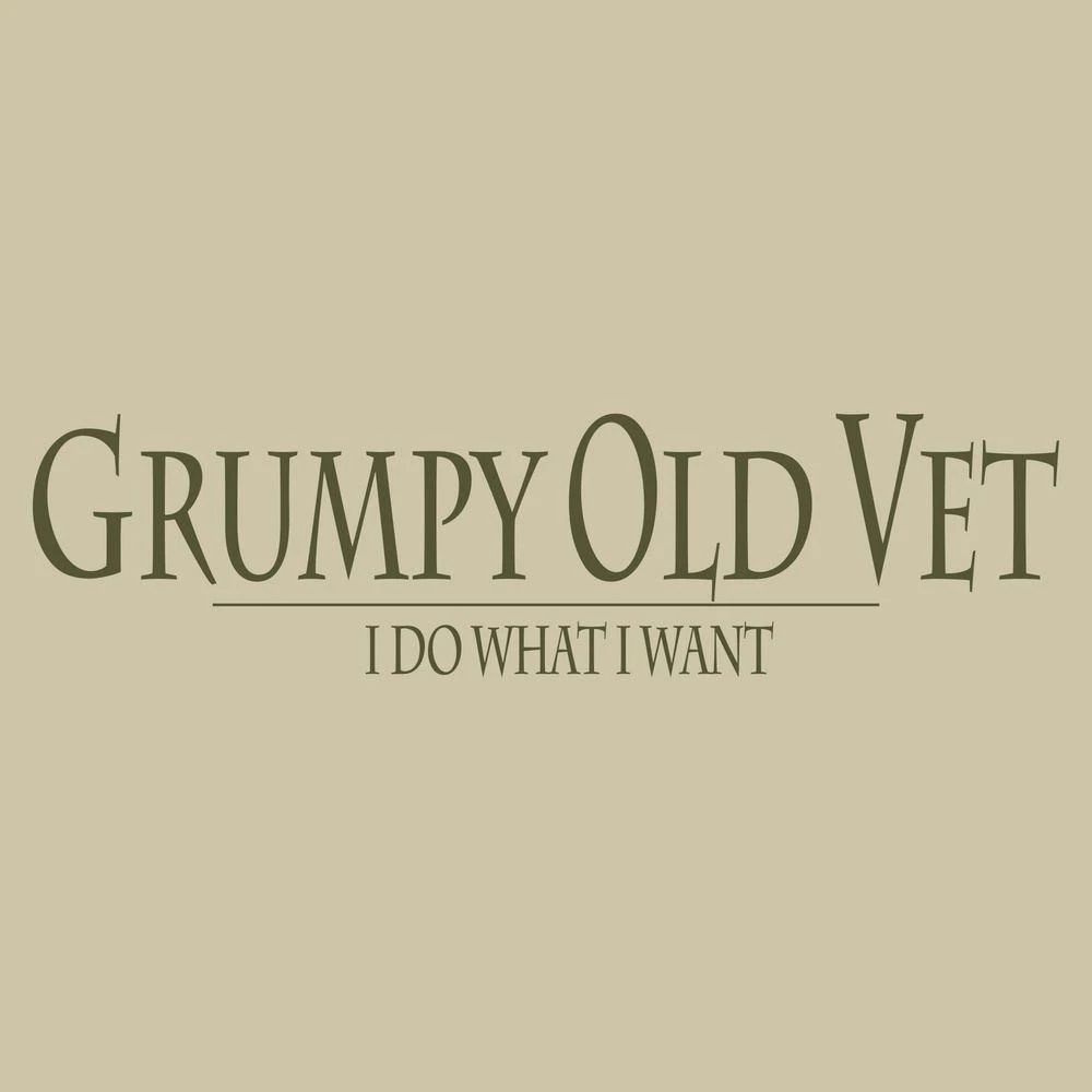 Grumpy Old Vet Long Sleeve - Sand - Image 4