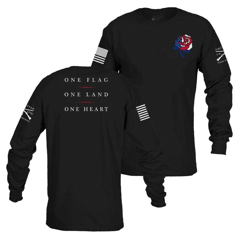 Women's Freedom Rose Long Sleeve - Black - Image 2