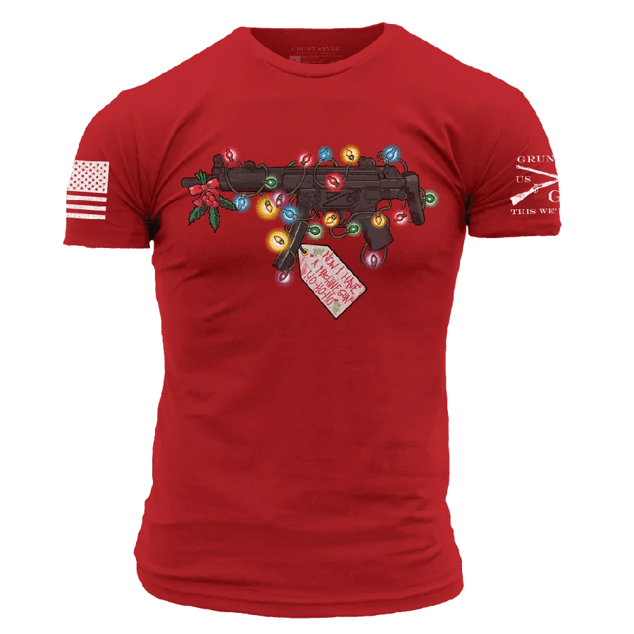 Now I Have A Machine Gun T-Shirt - Red