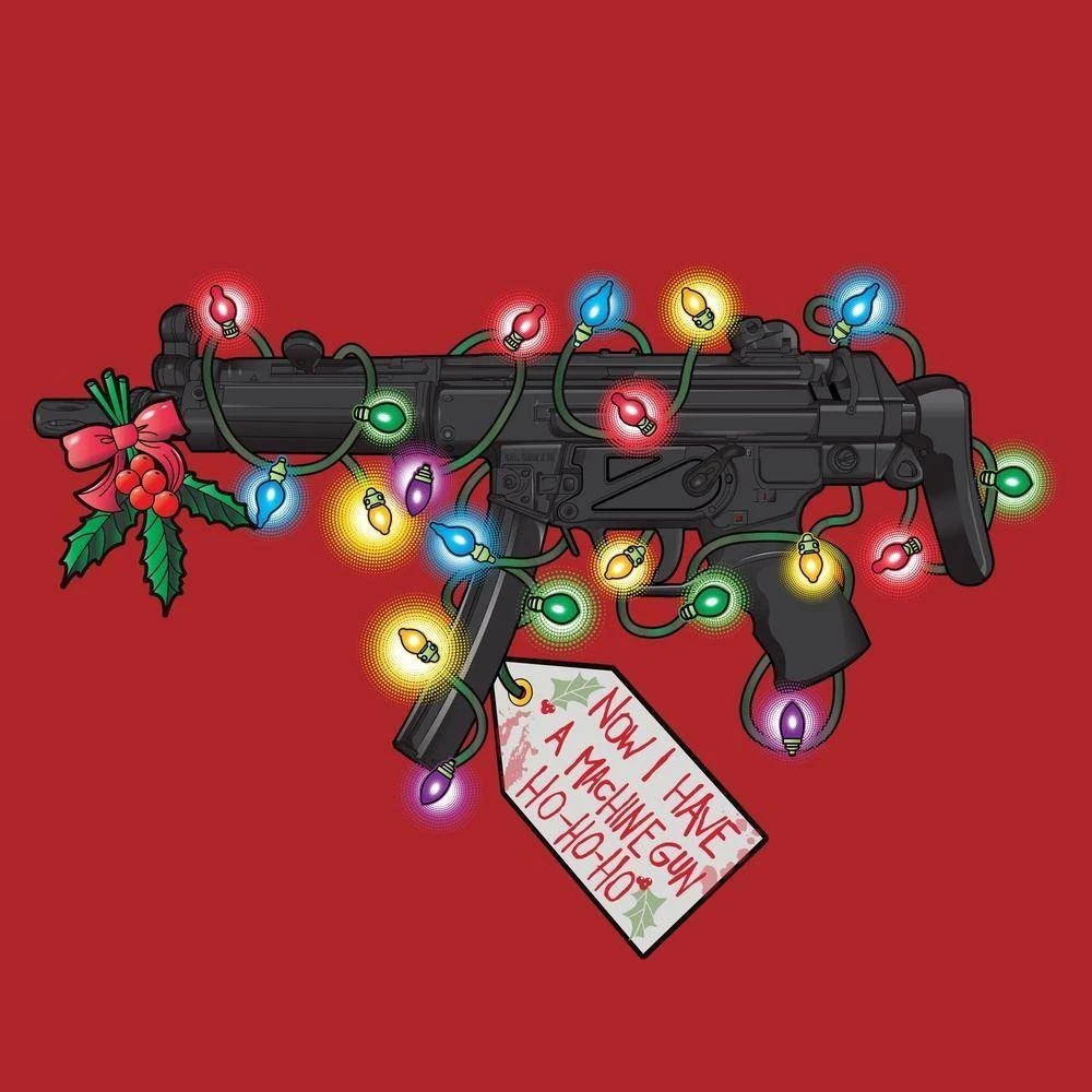 Now I Have A Machine Gun T-Shirt - Red - Image 2