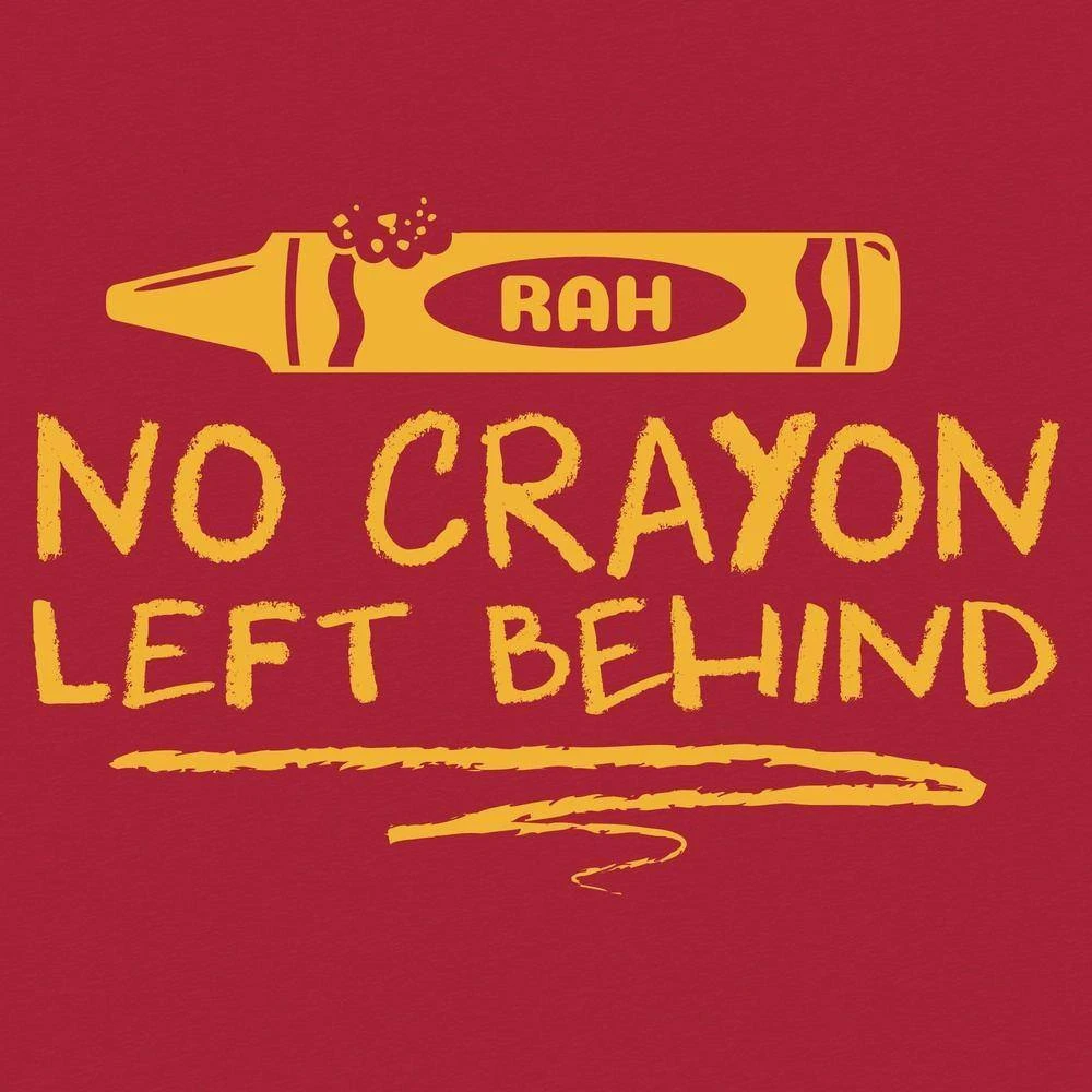 No Crayon Left Behind T-Shirt - Red - Image 2
