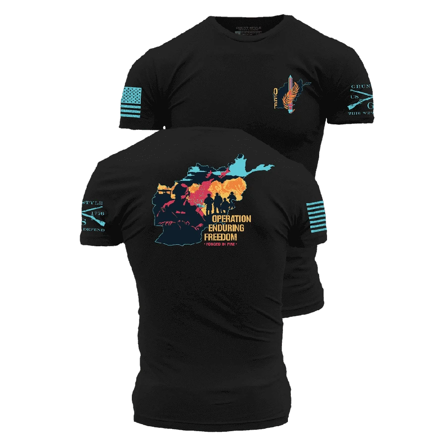 OEF - Forged In Fire T-Shirt - Black