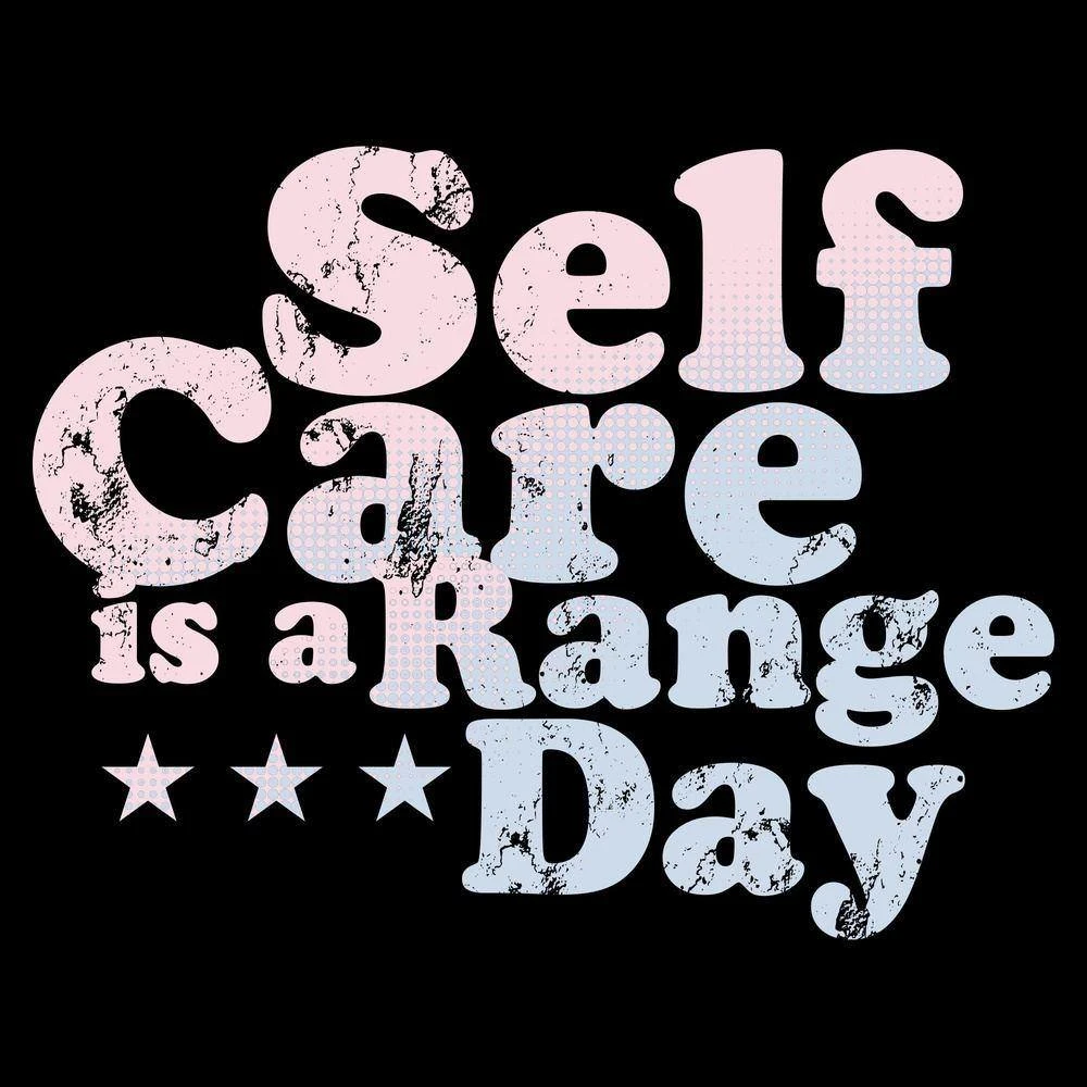 Women's Self Care Is A Range Day V-Neck - Black - Image 4