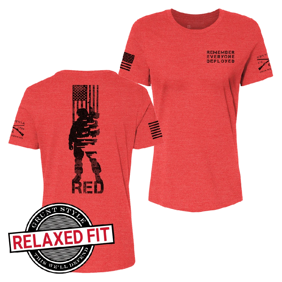 Women's R.E.D. All Forces Relaxed Fit Tee - Red - Image 2
