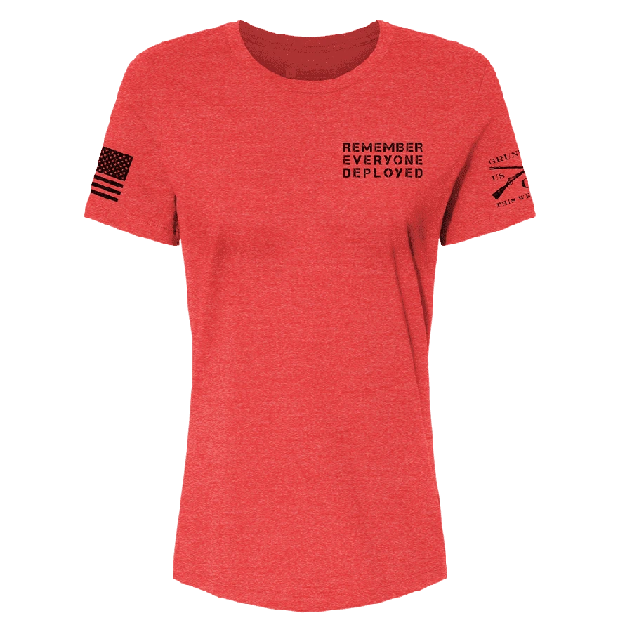 Women's R.E.D. All Forces Relaxed Fit Tee - Red - Image 7