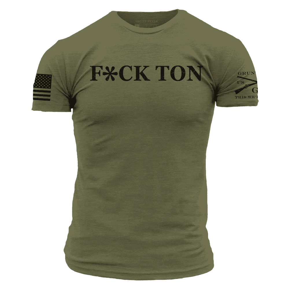 F*ck Ton T-Shirt - Military Green - Image 5