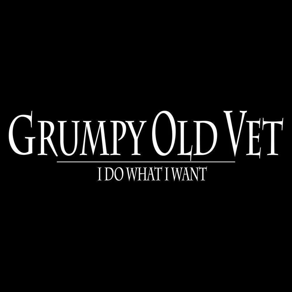 Men's Grumpy Old Vet Tank - Black - Image 4