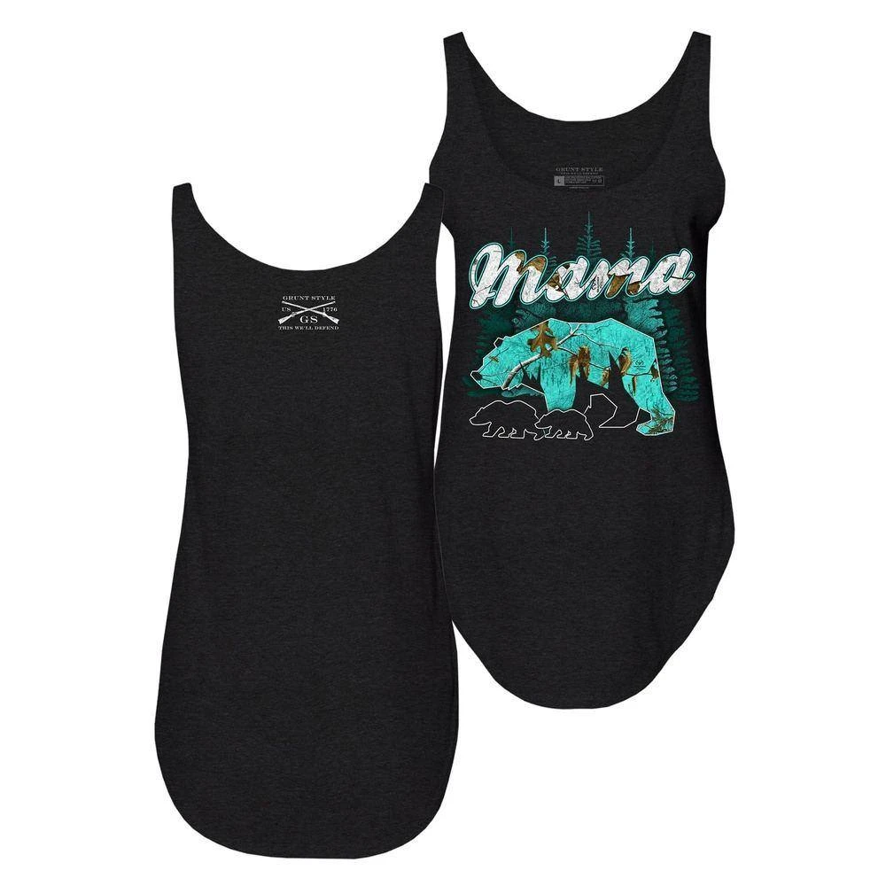 Women's Realtree Xtra® Sea Glass Mama Bear Tank - Black - Image 4