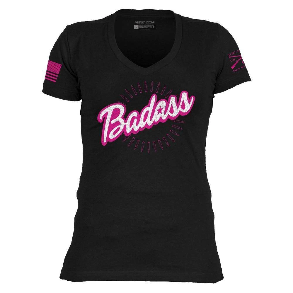 Women's Badass V-Neck - Black - Image 2