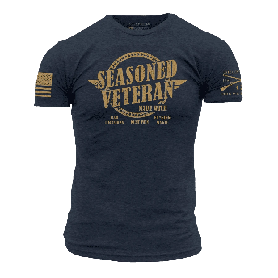 Seasoned Veteran T-Shirt - Midnight Navy