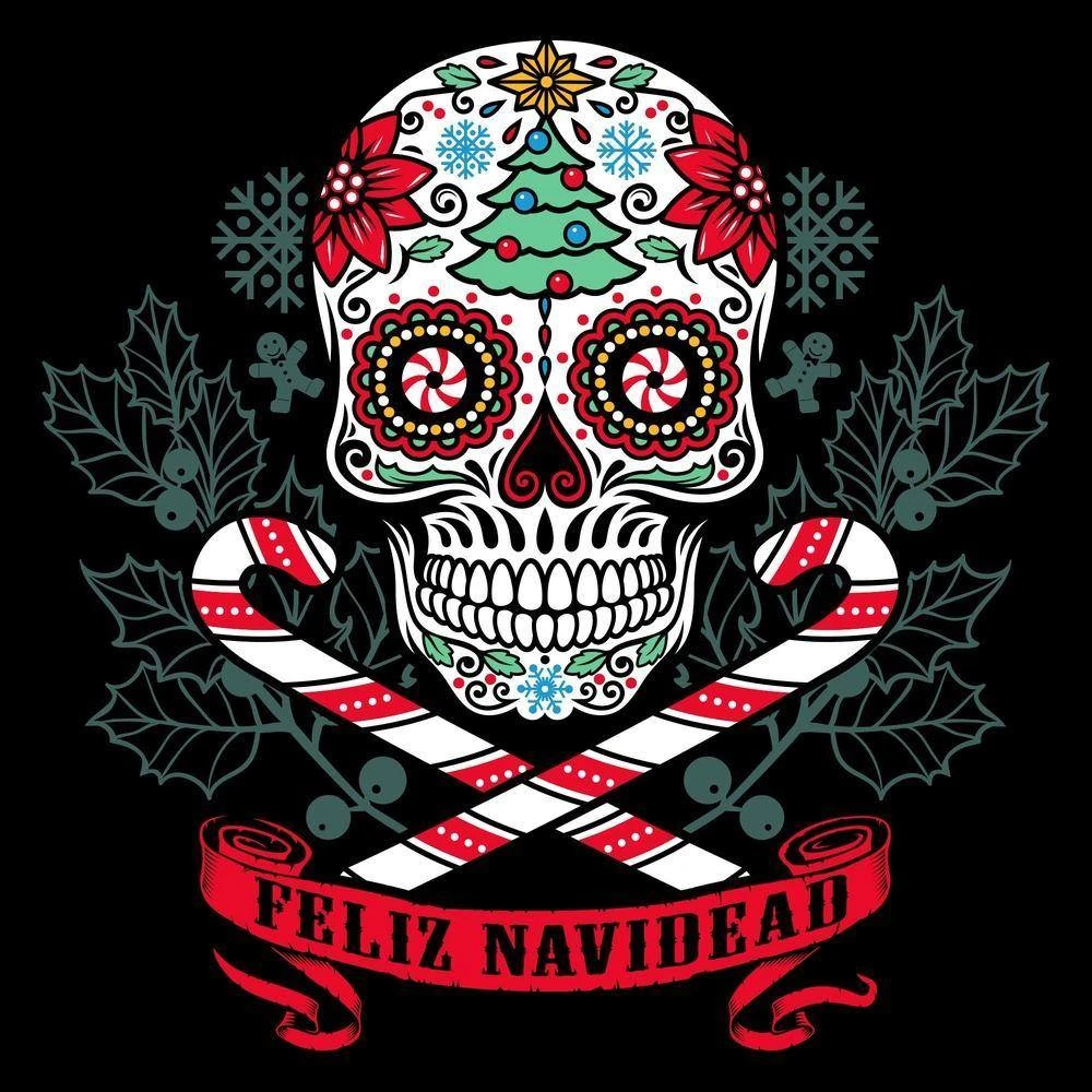 Women's Feliz Navidead Slim Fit T-Shirt - Black - Image 3