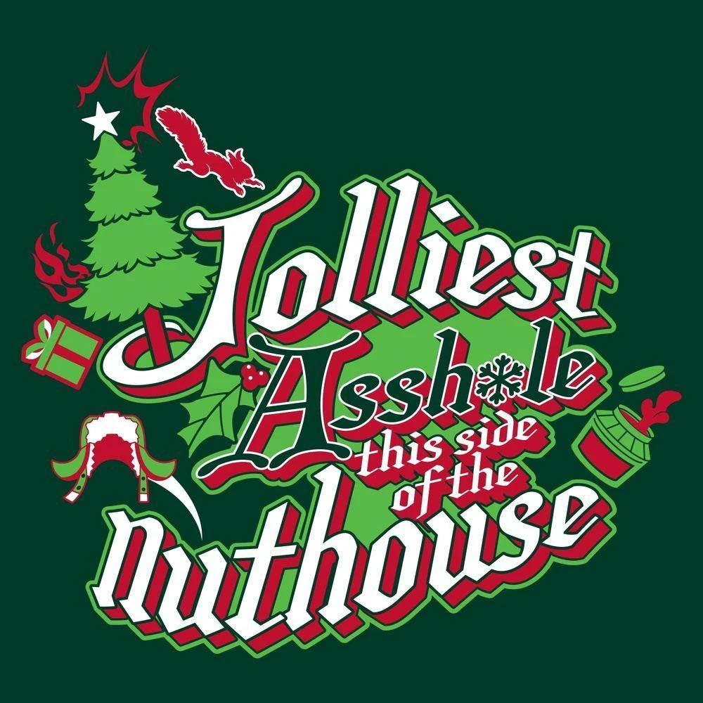 This Side Of The Nuthouse T-Shirt - Forest Green - Image 2