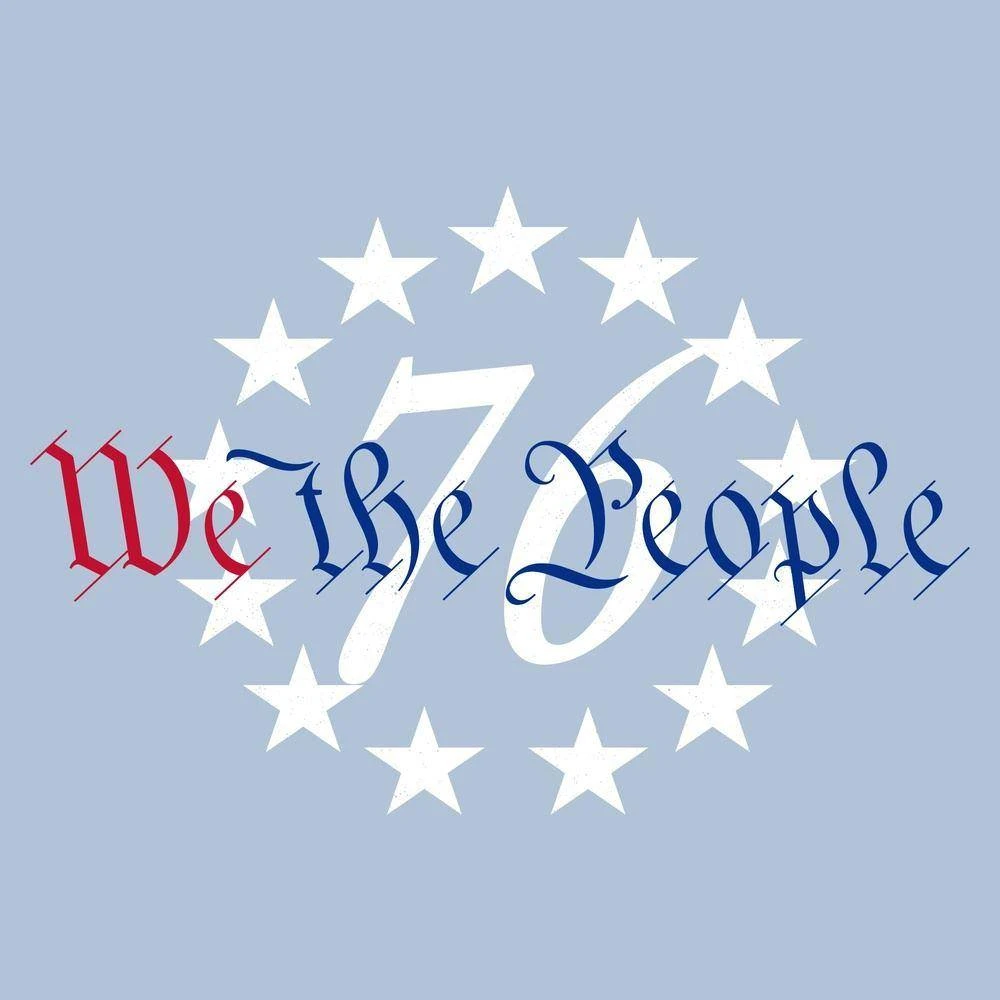 76 We The People T-Shirt - Heather Sky Blue - Image 4