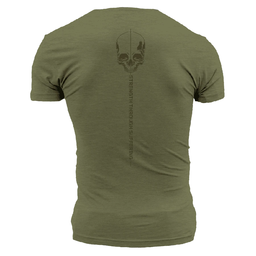 Strength Through Suffering T-Shirt - Military Green - Image 7
