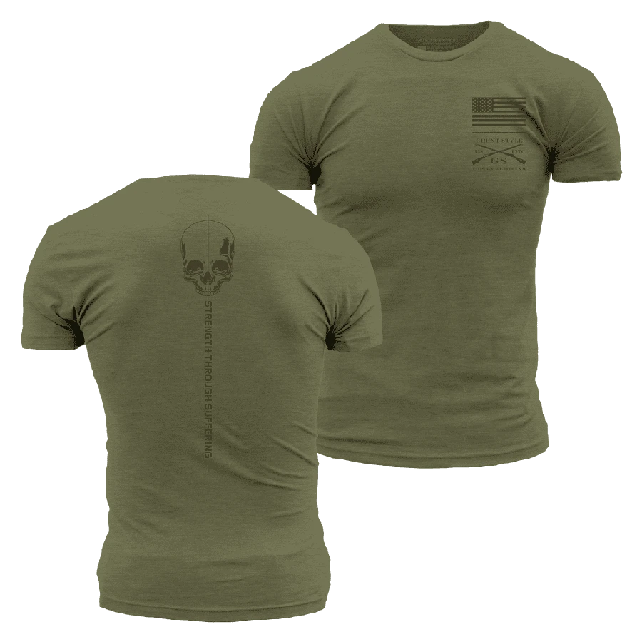 Strength Through Suffering T-Shirt - Military Green