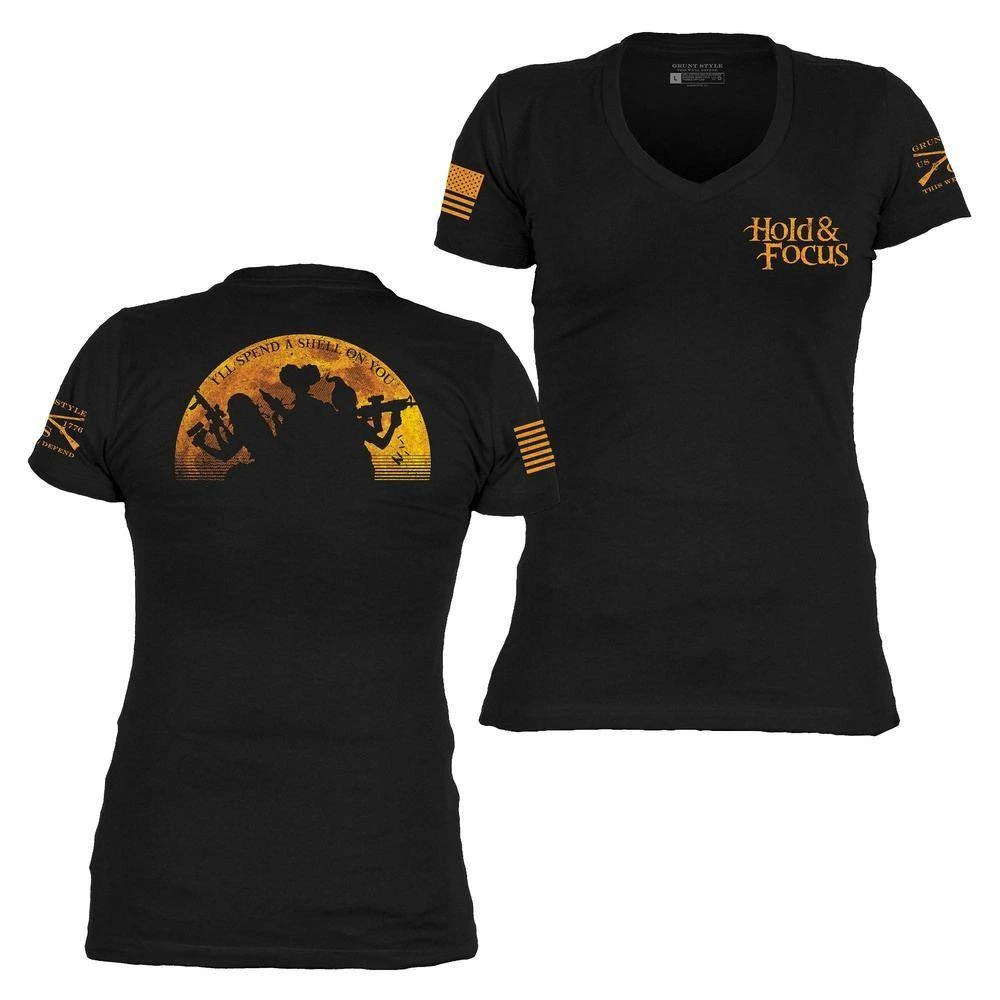 Women's Hold And Focus V-Neck - Black - Image 2
