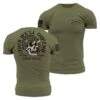 Death Skull T-Shirt - Military Green