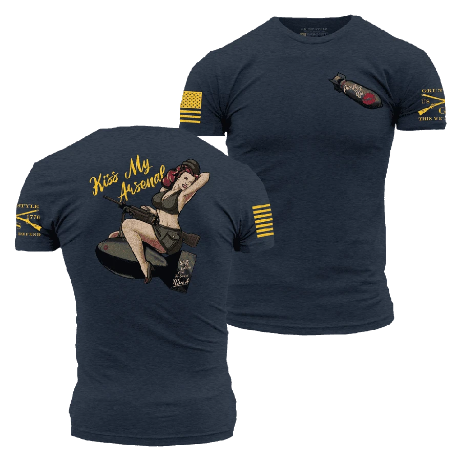 Kiss My Arsenal T-Shirt - Midnight Navy
