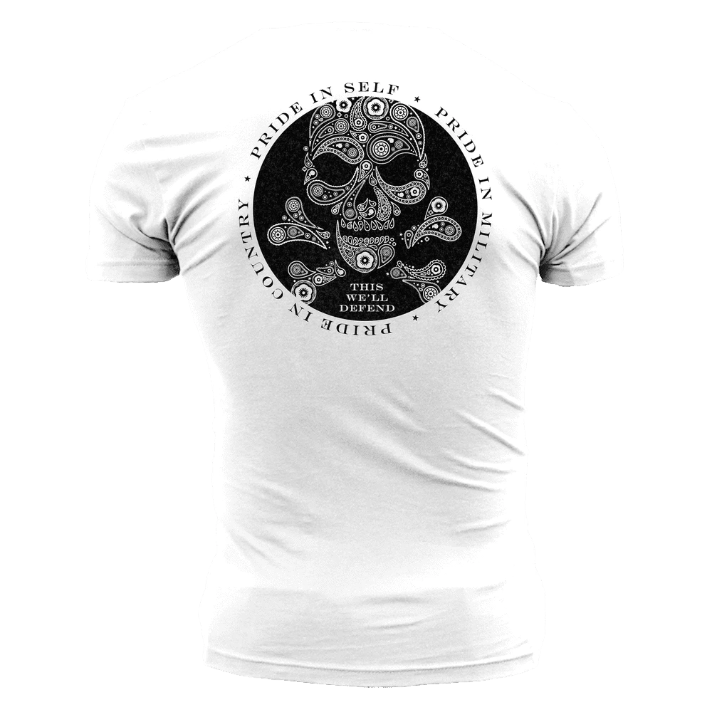 Death Paisley T-Shirt - White - Image 2