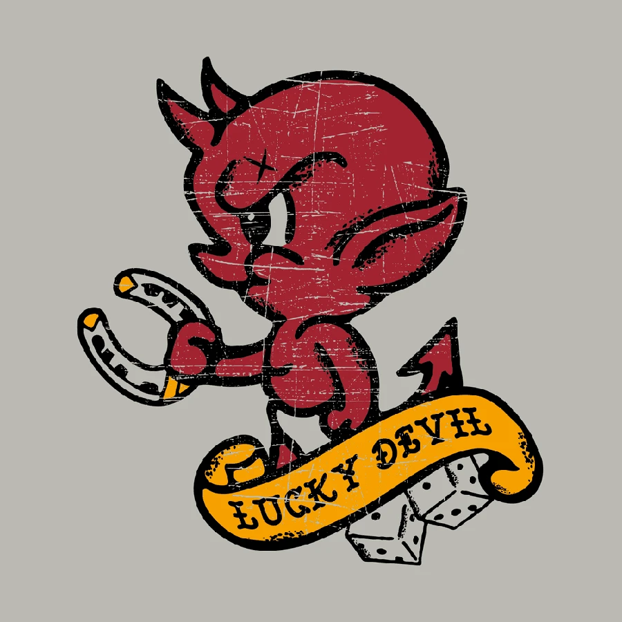 Lucky Devil T-Shirt - Sand - Image 3