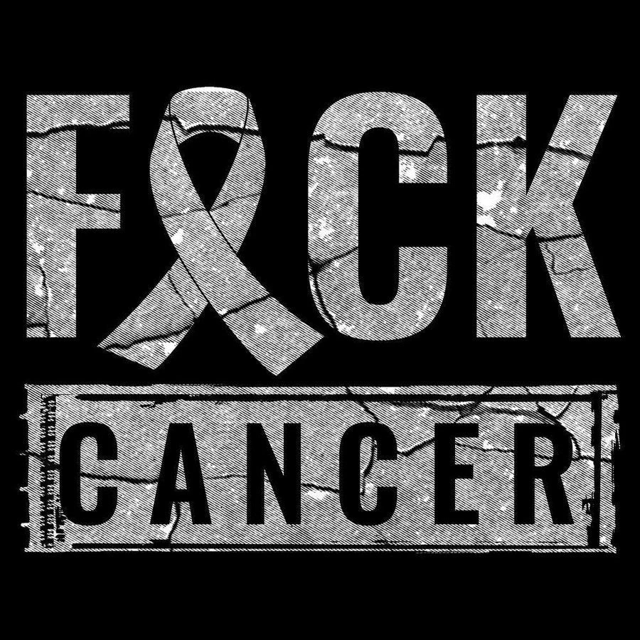 Women's F*ck Cancer Slim Fit T-Shirt - Black - Image 4