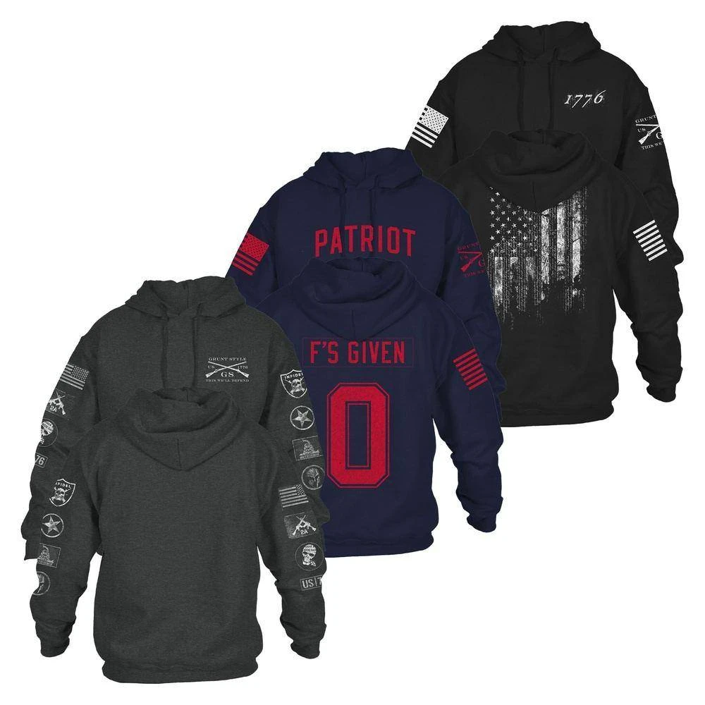 Born To Defend Hoodie Bundle - 3 Pack