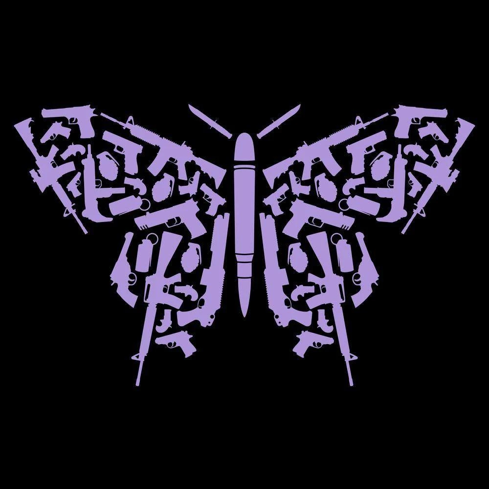 Women's 2A Butterfly Hoodie - Black - Image 4