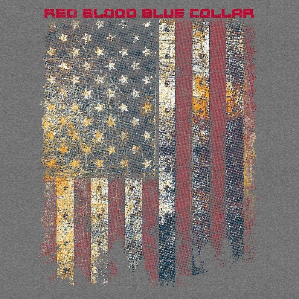 Women's Red Blood Blue Collar™ Hoodie - Graphite Heather - Image 4