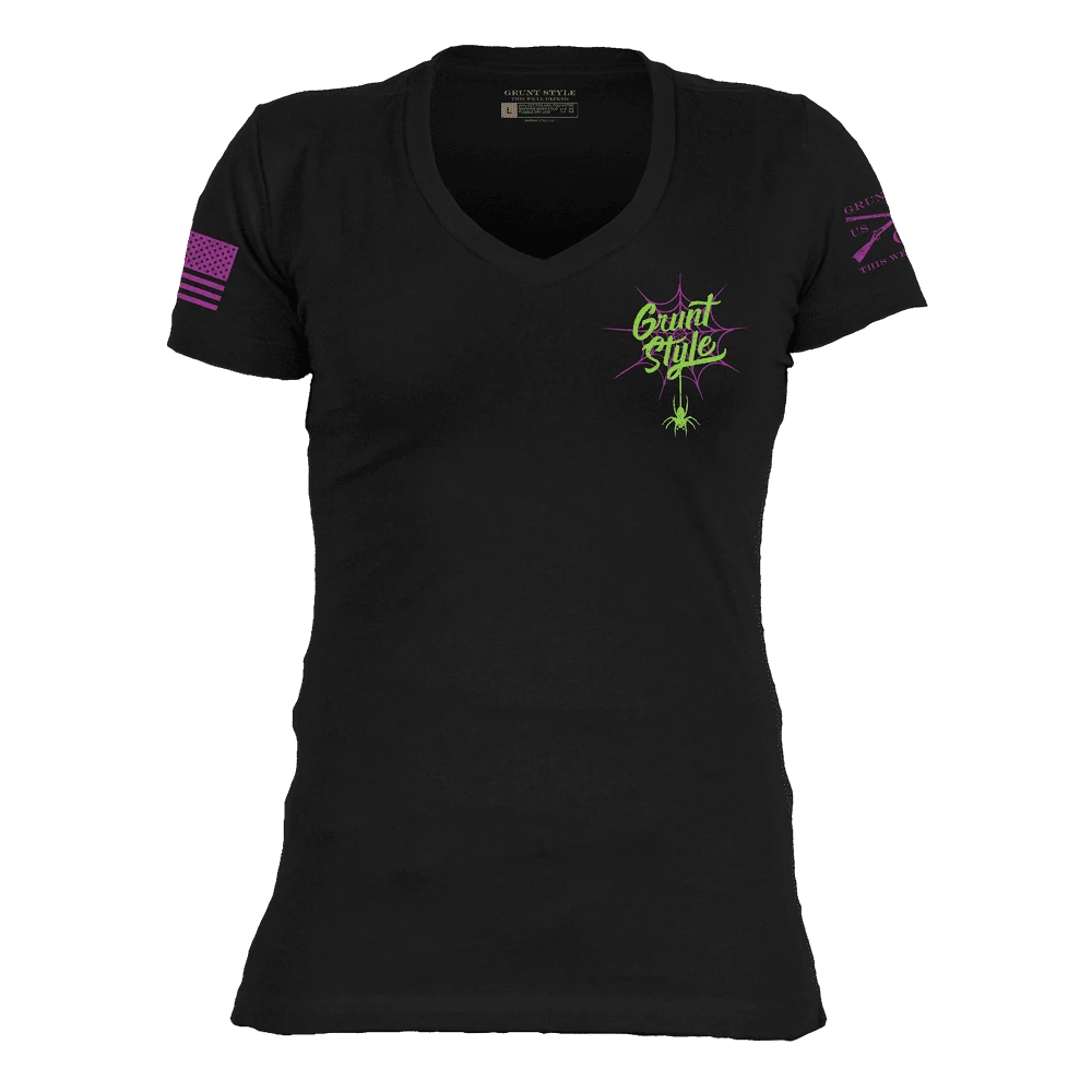 Women's Never Trust The Living V-Neck - Black - Image 6
