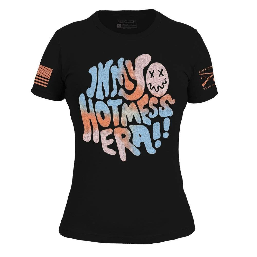 Women's Hot Mess Era Slim Fit T-Shirt - Black - Image 2