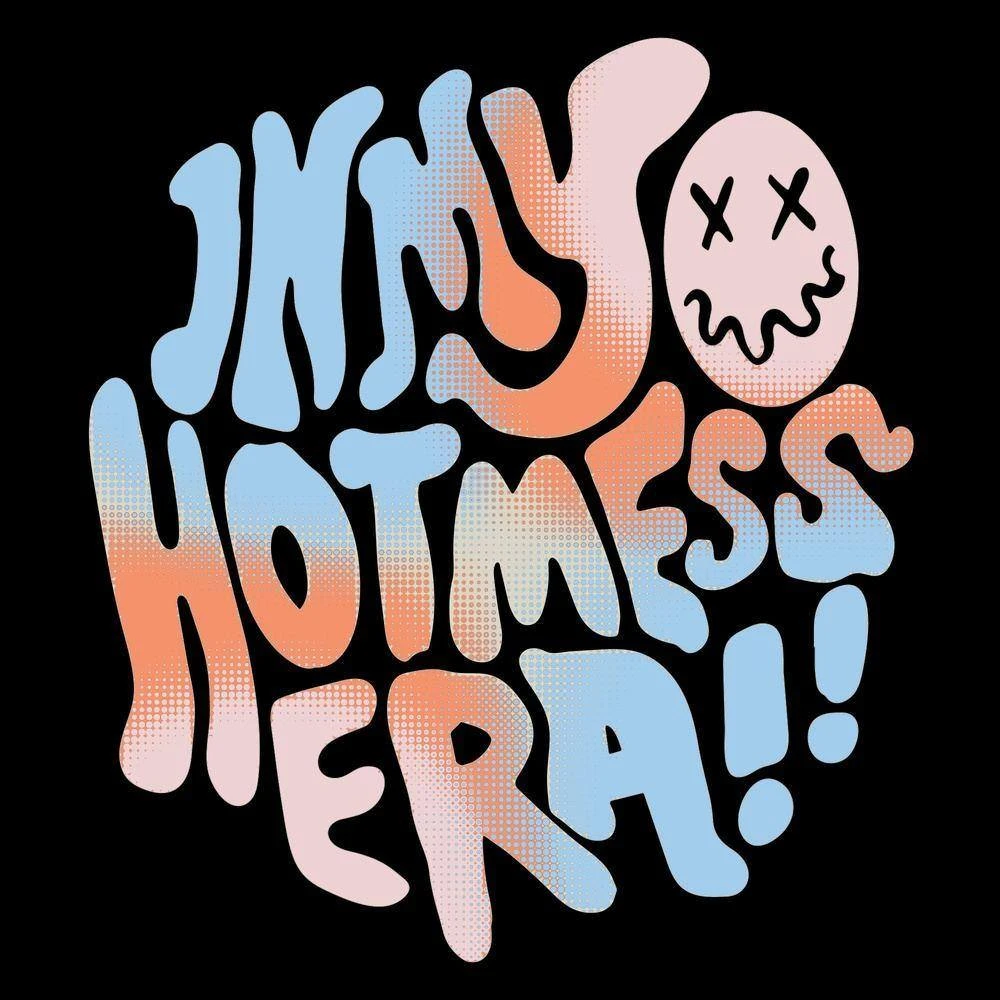 Women's Hot Mess Era Slim Fit T-Shirt - Black - Image 5