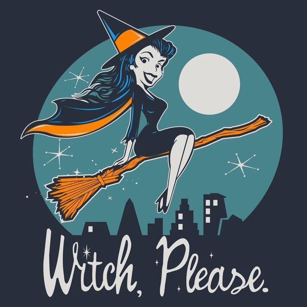 Women's Witch, Please Hoodie - Navy - Image 2