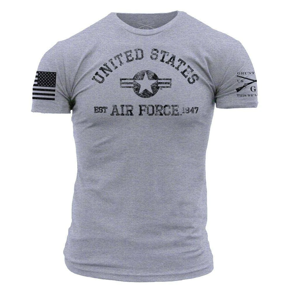 USAF - Est. 1947 T-Shirt - Heather Grey - Image 2