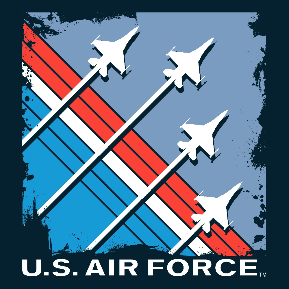 USAF - Finger-Four Formation T-Shirt - Midnight Navy - Image 6