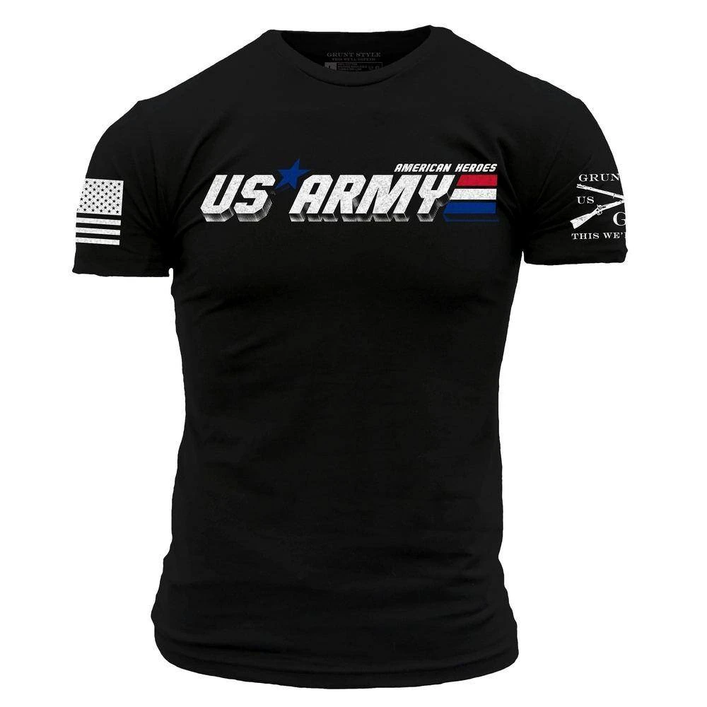Army American Heroes T-Shirt - Black - Image 2