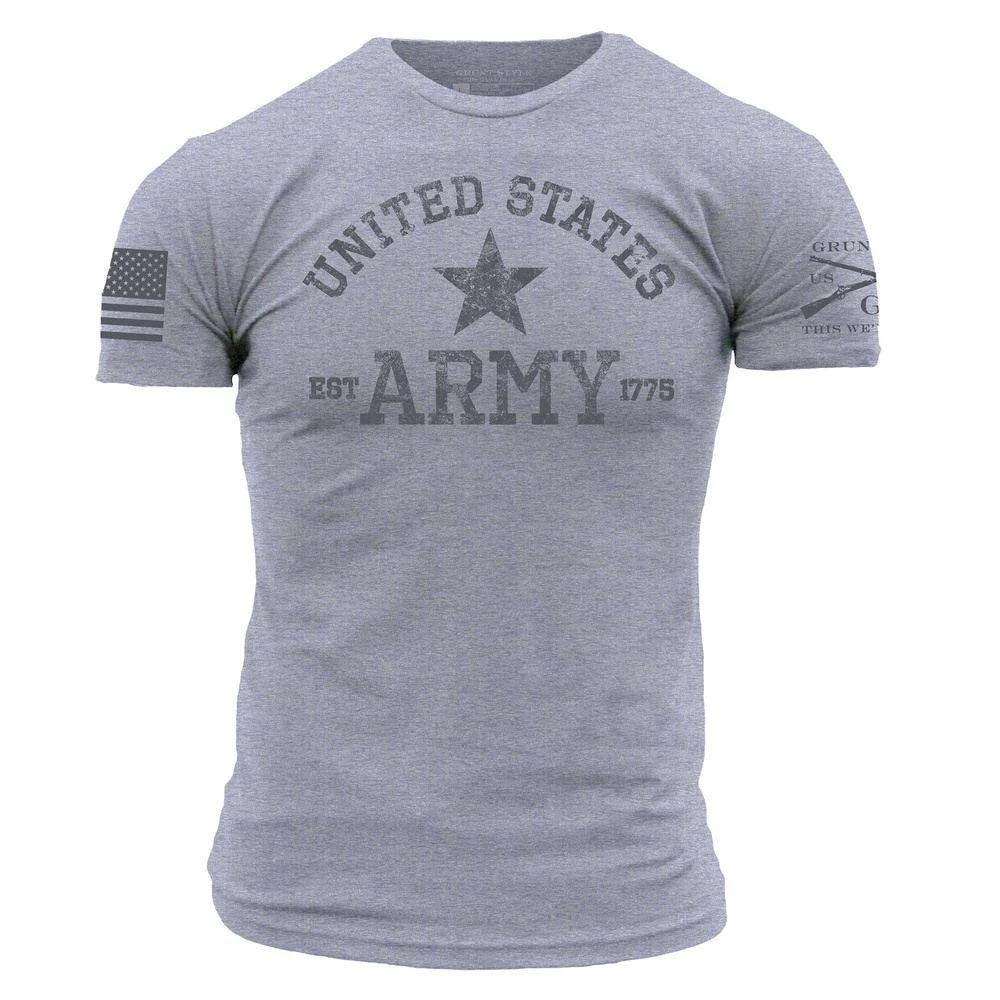 Army Est. 1775 T-Shirt - Heather Gray - Image 3