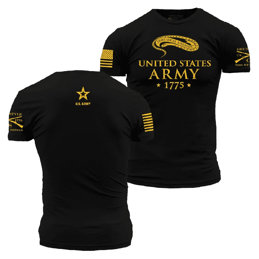 Army Historic This We'll Defend T-Shirt - Black