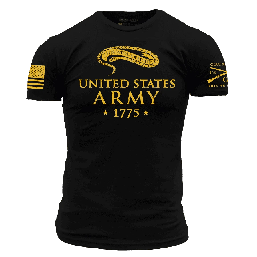Army Historic This We'll Defend T-Shirt - Black - Image 2