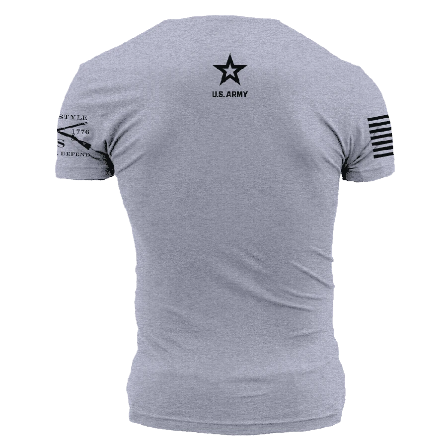 Army Above The Best T-Shirt - Heather Gray - Image 2
