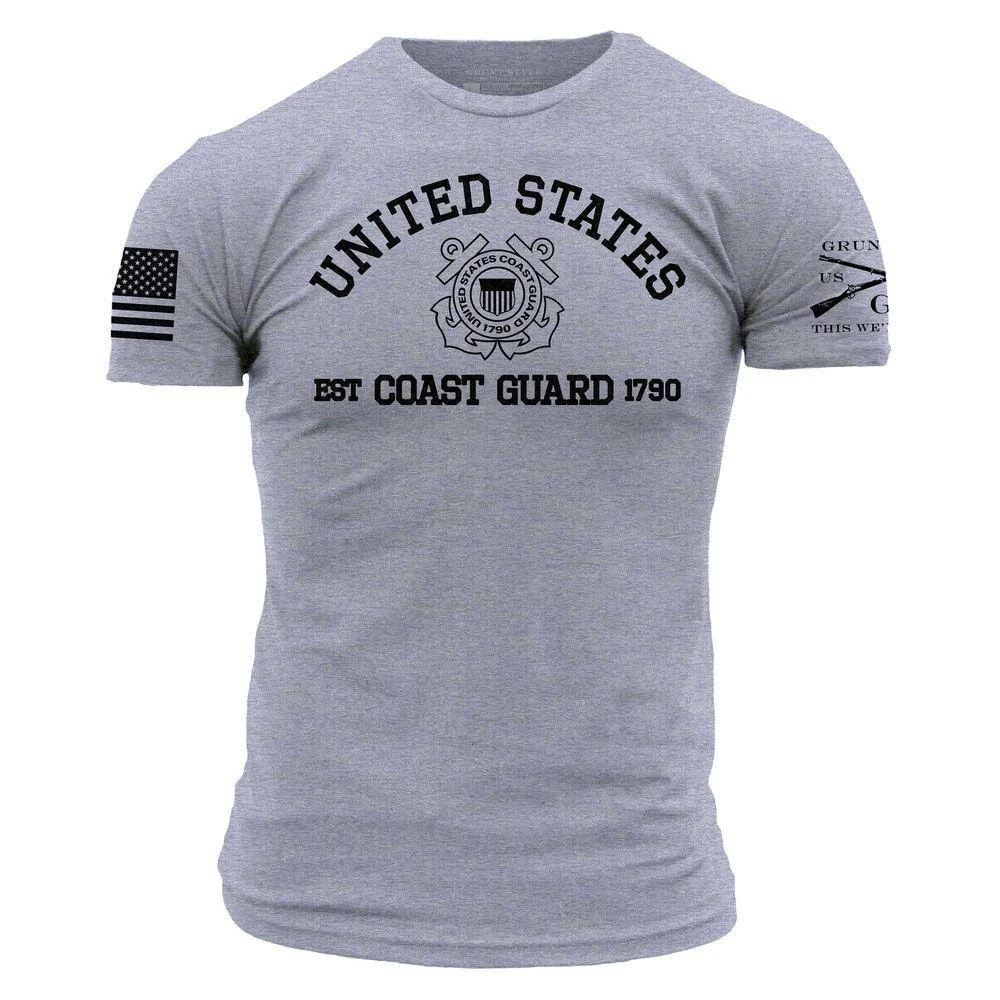 USCG - Est. 1790 T-Shirt - Heather Gray